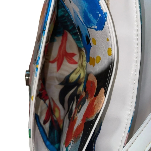 NWT Sharif 1827 UNIQUE Watercolor Floral Crossbody - Picture 7 of 13